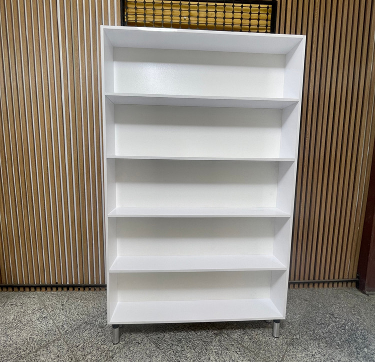 قفسه و کتابخانه پنج طبقه عرض ۱۲۰، عمق ۳۰ و ارتفاع ۱۹۰ سانتیمتر – جادار، کاربردی و مناسب فضاهای بزرگتر